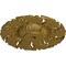 Ekena Millwork Needham Ceiling Medallion (Fits Canopies up to 4 1/4"), Hand-Painted Gold, 14 5/8"OD x 2 1/4"P CM14NEGLS - alternate 2